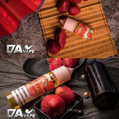 【】DAVAPE Toffee Strawberries 草莓太妃糖煙油 甜點系果香大煙霧體驗 煙油推薦 原裝正品 30ml 60ml 0/30mg