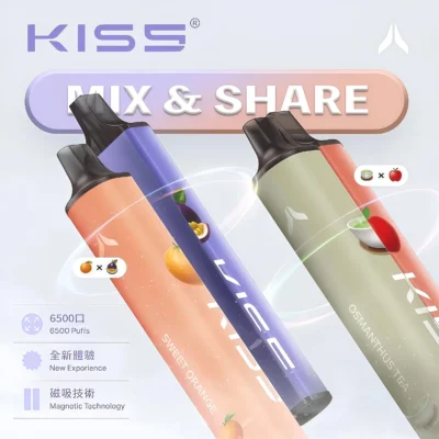 KIS5 6500口電子煙｜鎧斯一次性小煙・MIX&SHARE 雙口味混搭・13ml 大容量超長續航
