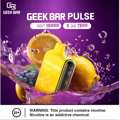 GEEK BAR Pulse 15000｜超大口數一次性電子煙・完整功能規格與口味解析