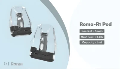 Roma R1 空倉｜原裝正品 2ml 防漏空煙倉 0.6Ω0.8Ω 陶瓷芯 XLIM 系列兼容 台灣現貨