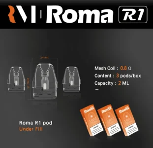 Roma R1 空倉｜原裝正品 2ml 防漏空煙倉台灣
