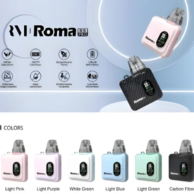 【】ROMA RS PRO 註油主機 原裝正品 1200mAh 5-30W TFT 彩屏 2ml