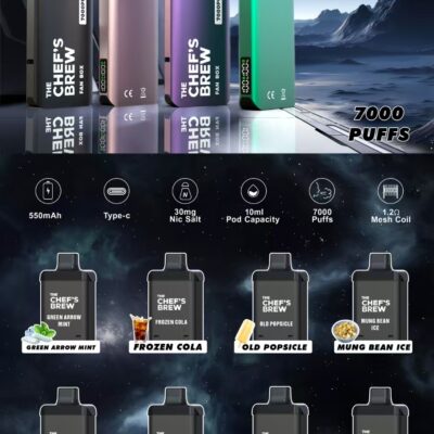 CHEF’S BREW 廚師佳釀煙彈 7000口大容量換彈式主機