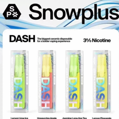 正品鴨嘴獸 Snowplus DASH 經典一次性電子煙 4000 口超長續航 × 7.5ml 大容量