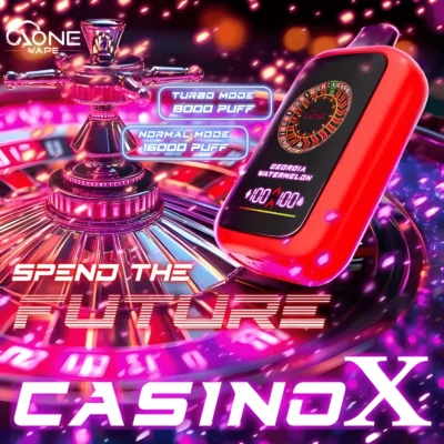 【AONE VAPE CasinoX 賭場系列萬口】智能螢幕 × 超長續航 6000/16000 口 –