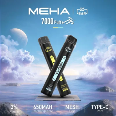 Meha Xbar 7000 口拋棄式電子煙｜魅嗨小黑條・一次性新品